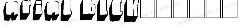 arial blCK字体转换